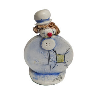 Vintage Zanpiva Italy Clown Figurine Porcelain Hand Painted 3.5”